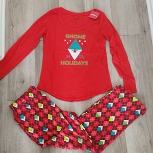 Wondershop Red Gnome For The Holidays Pajama Set